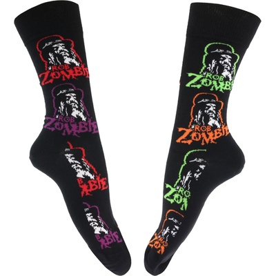ROCK OFF чорапи Rob Zombie - Multicolour Repeats - черно - ROCK OFF - RZSCK03MB