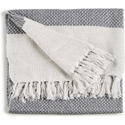 Giftdecor Bavlněný přehoz na postel 130x160 cm šedý