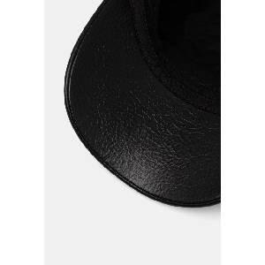 Karl Lagerfeld Jeans шапка с козирка мъжка от имитация на кожа (B3M33055)