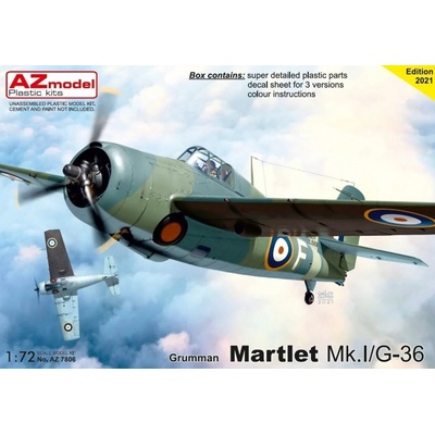 AZ model Grumman Martlet Mk.I/G 36 3x camo 7806 1:72