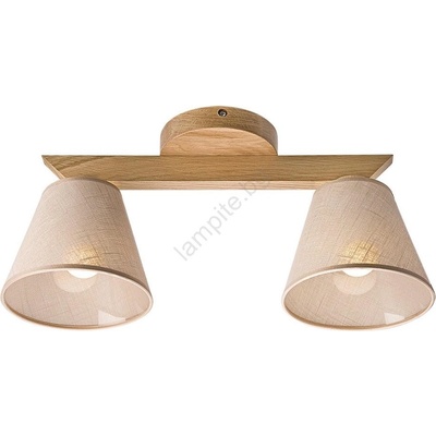 LAMKUR Плафон ANTONIO 2xE14/40W/230V дъб, приспособен за таван (LA40318)