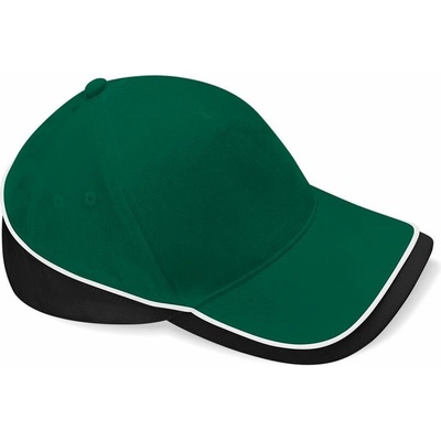 Beechfield B171 5 panelová tímová závodná 53.0171 bottle green/black/white