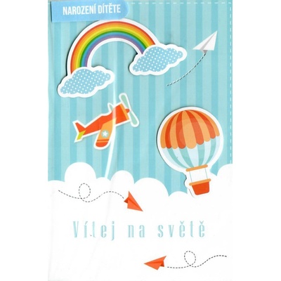 Nekupto Prianie k narodeniu dieťaťa Vitaj na svete 115 x 170 mm 3456 J
