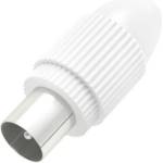 Hama Антенен конектор HAMA Coax plug, Коаксиален мъжко, Бял (HAMA-205213) - Allstore