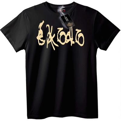 NOONEBRAND Тениска Баба Калиграфия - L, Black
