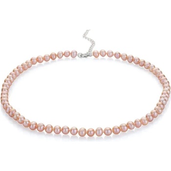 Image 1 of Swan Колие със сладководни розови перли 6.5-7mm R0436NR Swan