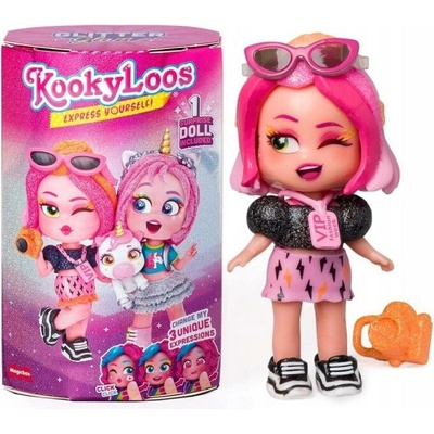 Magicbox KookyLoos Glitter Glam růžová 14 cm