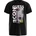 GUESS Тениска в черно за момиче oversize с цветна щампа и надпис Guess