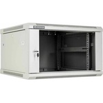 Linkbasic Стенен шкаф 12U, 600x600mm, Стъклена врата (WCB12-66-BAB-C)
