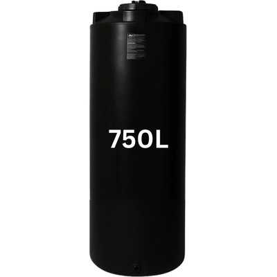 MAVIL Резервоар за питейна вода mavil, цилиндричен вертикален 750 л (черен) (3-750)