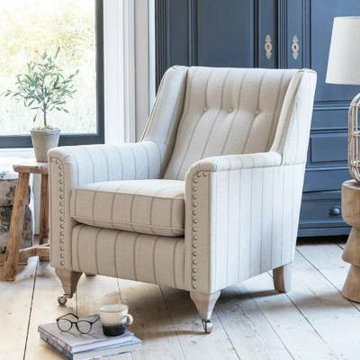 Barrington Furniture Křeslo Provence styl Evesham šedá