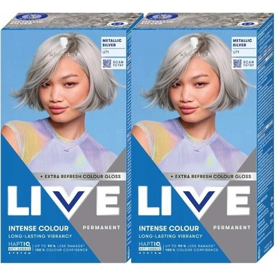 Schwarzkopf Barvy na vlasy popelavá stříbrná Metallic Silver U71