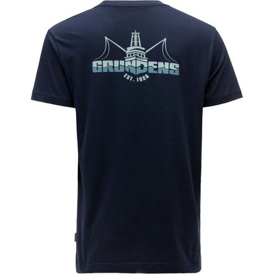 Grundéns tričko Logo Boat SS T-Shirt dark navy