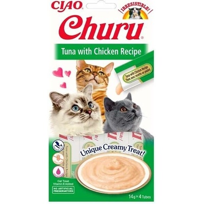 Inaba Churu cat snack Tuniak & Kurča 4 x 14 g