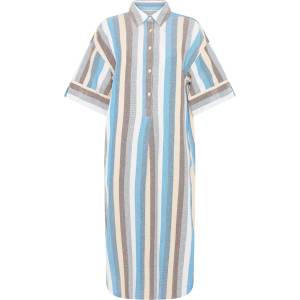 KnowledgeCotton Apparel Дамска рокля KnowledgeCotton Apparel Women's Organic Cotton Shirt Dress - Multi Color Stripe (134-1893-0111)