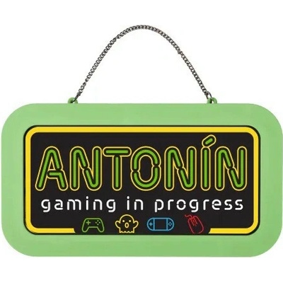 Albi Neonová cedulka se jménem - Antonín NEO
