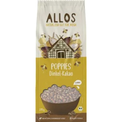 Allos Био Poppies спелта и какао - 275 г