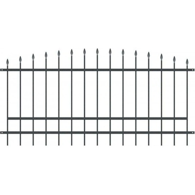 Kovové plotové pole PLP30 š. 2500 x v. 1000 mm