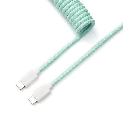 Кабел за клавиатура Keychron Coiled Aviator - Mint (KEYCHRON-ACC-CAB-18)