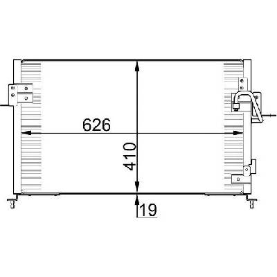 Kondenzátor, klimatizace MAHLE AC 676 000S