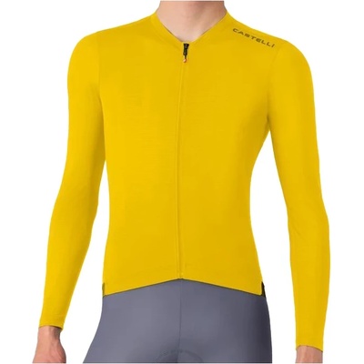 Мъжка фланелка с дълъг ръкав за колоездене Castelli Espresso 2 L/S Jersey Cycling jersey - Mango Mojito - размер XXL (056-3890-0216)