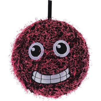 H&L Chlupatý míč s obličejem růžová