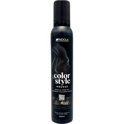 Indola Color Style Mousse 200 ml полутрайна боя Dark Ash