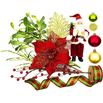 LAALU Sada ozdob SANTA na stromky do 100 cm – Sleviste.cz