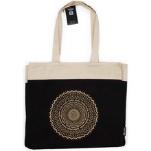 Velká Nákupní Taška (38x15x43cm) Čokoládová Stonewash 14oz- Svobodná Mandala