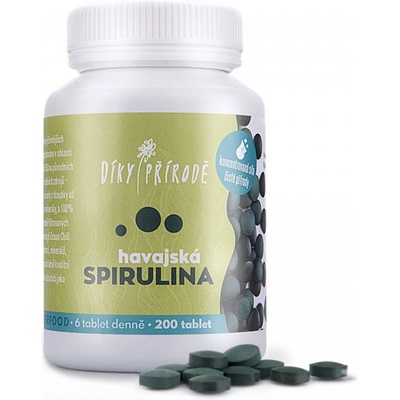 Díky přírodě Havajská spirulina 200 kapsúl