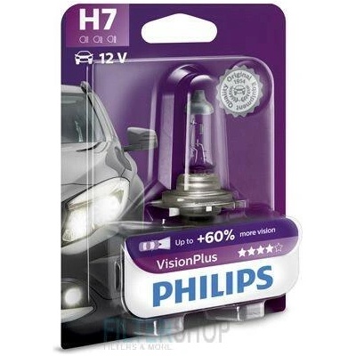 Philips VisionPlus H7 55W 12V (12972VPB1)