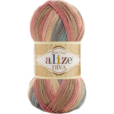 Alize Příze Diva batik 7399