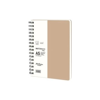 Image 1 of Drasca Скечбук със спирала Daily А5 80г 80л крафт