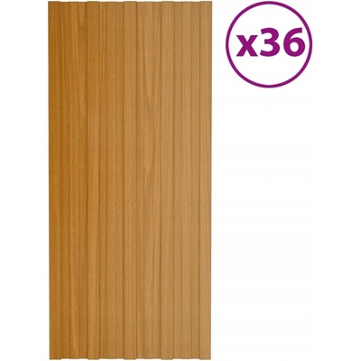 VidaXL Strešné panely 100 x 45 cm galvanizovaná oceľ 36 ks