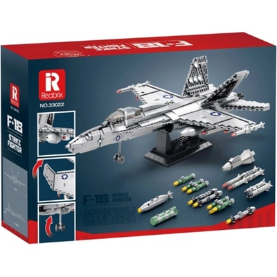 Reobrix Конструктор Reobrix - Самолет F-18 Strike Fighter Hornet, 1387 части (33022)