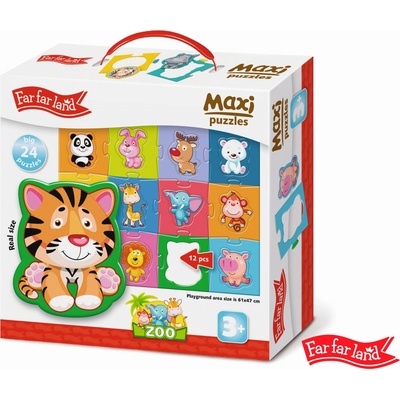 Far Far Land Maxi Zoo 61x47 cm 24 dielov
