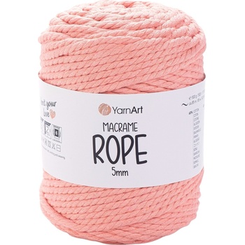 YARNART Macrame Rope 5 mm 85 m 767 Coral юта (Macrame Rope 5 mm 767)