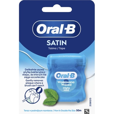 Oral-B Satin Tape voskovaná dentálna niť mätová príchuť 50 m