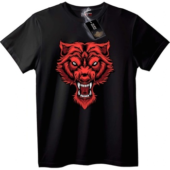 NOONEBRAND Тениска Червен Вълк - 2XL, White