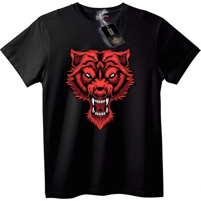 NOONEBRAND Тениска Червен Вълк - 2XL, White
