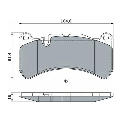 BOSCH Sada brzdových doštičiek 0 986 494 965