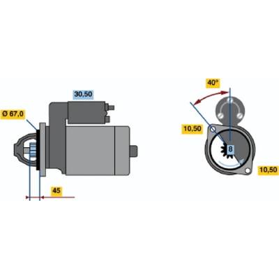 BOSCH STARTER 0 986 012 291