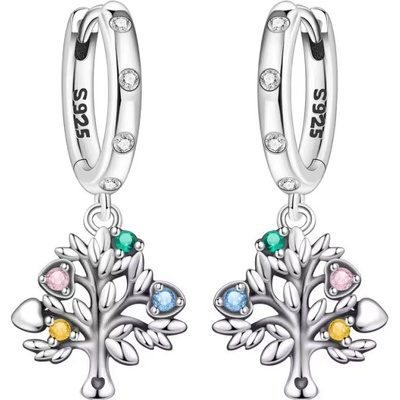 GRACE Silver Jewellery Stříbrné náušnice Strom života E-OTE4196/377
