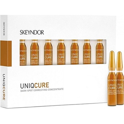 SKEYNDOR Uniqcure Dark-Spot Correcting Concentrate 7 x 2ml активен концентрат за лице против пигментни петна и възрастова пигментация 7 ампули унисекс 1 бр
