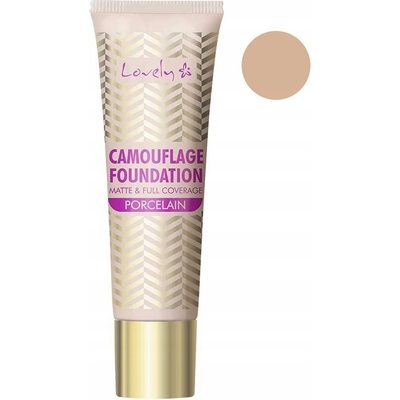 Lovely Camouflage Foundation Matt & Full Coverage 1 Porcelain 25 g