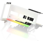 EZDIY-FAB Брекет за вертикален монтаж на 45° GPU EZDIY-FAB ARGB PCIe 4.0 Riser Cable - Бял (EZ-YIHPI333-19)
