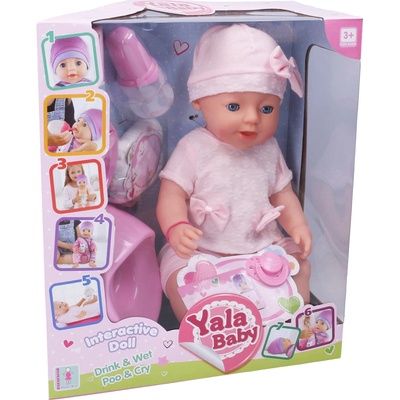 Wiky cikajúce bábätko s doplnkami 45 cm