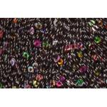 Rozetti Yarns Cotton Gold 1094 Black-Rainbow Плетива прежда (1094-ROZETTI YARNS)