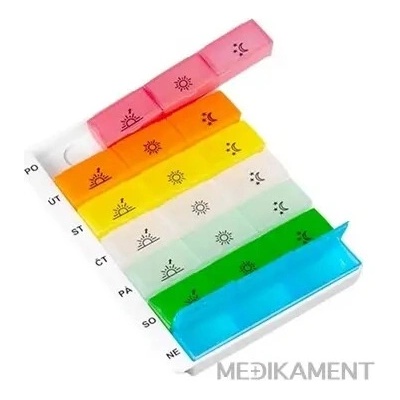 Obzor Dávkovač liekov typ 09 týždenný 1 ks