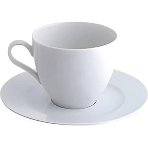 ROTBERG Чаша за чай + чинийка ROTBERG Basic white 380 ml 4 броя 1206BAS003 (1206BAS003)